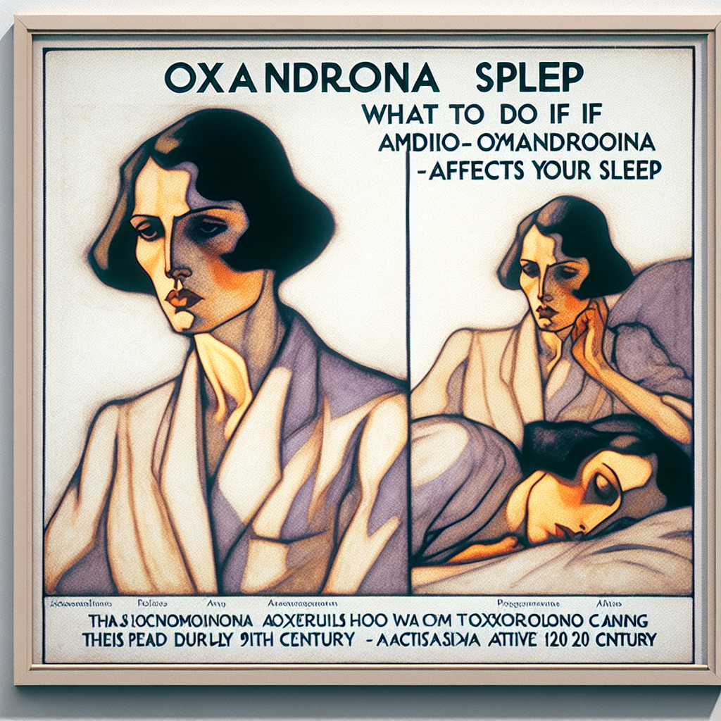 Qué hacer si Oxandrolona altera tu sueño